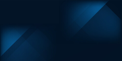 Poster - Modern background gradient dark navy blue banner simple