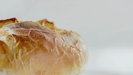 Aufkleber - Freshly baked bread on a white plate, great for food and bakery photography