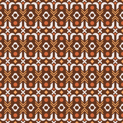 Poster - Geometric Detailed Decorative Traditional Ethnic Seamless Textile Pattern