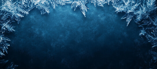 Wall Mural - Frost background with Copy Space