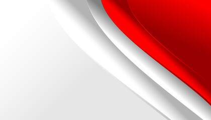 Aufkleber - Red curve on a white background vector