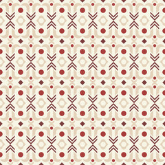 Poster - Geometric Retro Seamless Decorative Ornament Illustration Pattern Template Texture