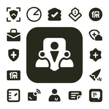 Insurance and Protection Icons 