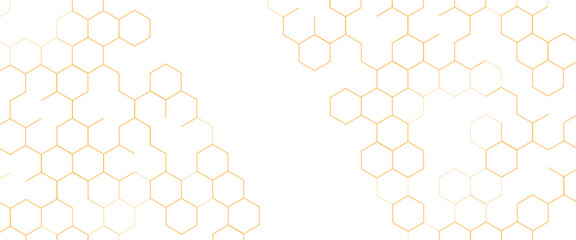 Fototapete - Vector modern hexagons shape medical design. science template, wallpaper or banner. 
