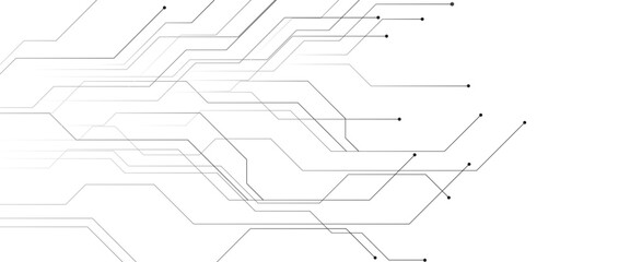 Poster - Vector digital lines graphic abstract technology background circuit board
