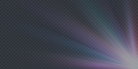 Wall Mural - rainbow crystal star. crystal ray light, sun shines rainbow red yellow and blue color. optical fire 