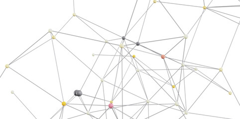 Poster - Stock photo of an abstract network.  Ideal for technology, connection, and communication concepts.