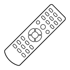 Aufkleber - Remote Control Outline Illustration for Television or Other Electronic Devices