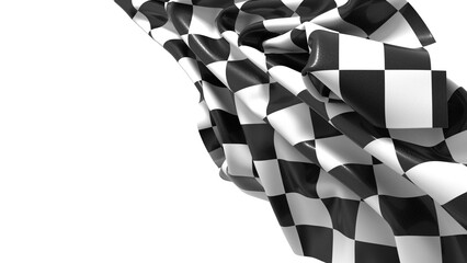 Poster - background of checkered flag pattern