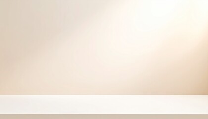 Wall Mural - off white background with warm gradient lighting a minimalist empty surface
