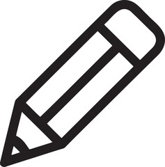 Poster - Edit pencil icon vector illustration isolated On Transparent Background