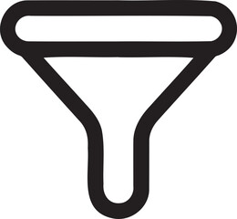 Poster - Filter icon vector illustration isolated On Transparent Background