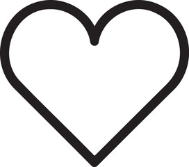 Poster - Heart Wishlist icon vector illustration isolated On Transparent Background