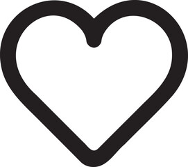 Poster - Heart Wishlist icon vector illustration isolated On Transparent Background