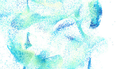 Poster - Beautiful abstract background with blue and green particles. Perfect for design projects.