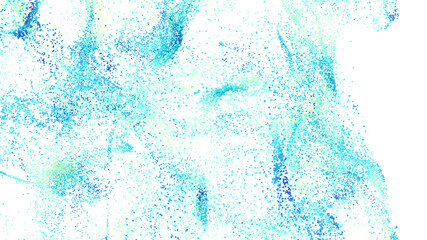 Poster - Beautiful abstract background with blue and green particles scattered on white. Perfect for websites and presentations.