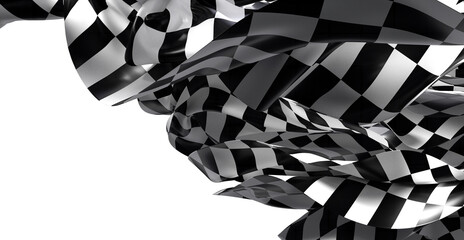 Poster - Abstract checkered flag background. Perfect for racing, sports, or competition themes. High-resolution image.