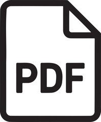 Poster - PDF File  icon vector illustration isolated On Transparent Background