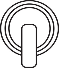 Fototapete - Power Button Icon – On Off Control Symbol