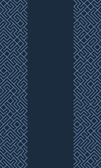 Aufkleber - Background seamless pattern blue line abstract on dark blue color. Copy and negative space