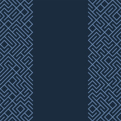 Aufkleber - Background seamless pattern blue line abstract on dark blue color. Copy and negative space