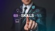 © Pixel Nomad - Business professional highlighting core skills needed for career development and success in the modern workplace