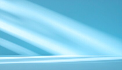 Poster - Blue background with light and shadow.