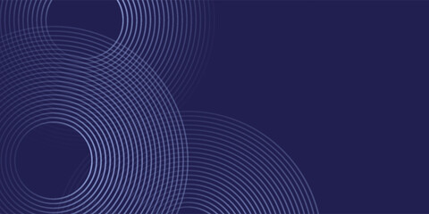 Poster - abstract blue background with blue glowing diagonal geometric lines. modern shiny blue rounded recta