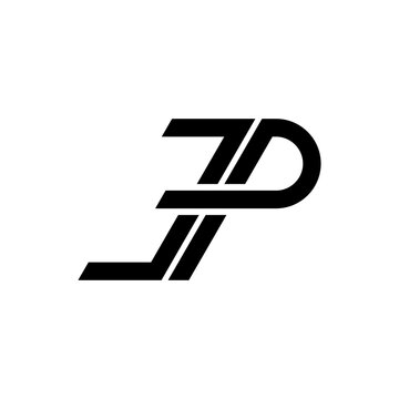 initial letter E P creative logo design