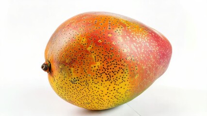 Poster - Fresh mango placed on a clean white surface, ready for use or display