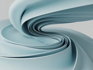 Poster - Abstract Light Blue Swirls and Curves Background for Modern Design Projects