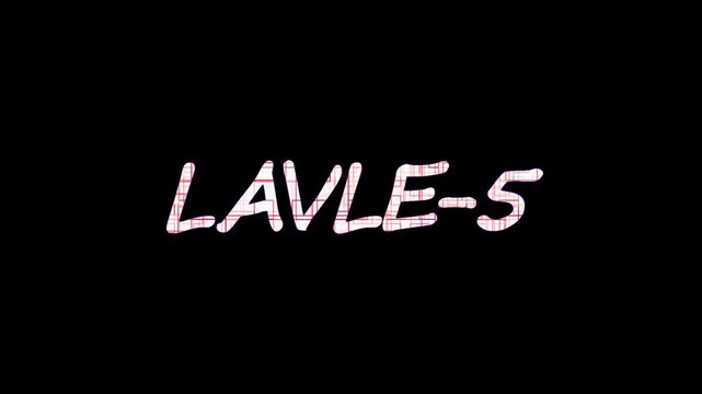 Text level-5 animation. White color text level up with effect on black background. Glowing level up sign and upper Level . Next Level text animation.