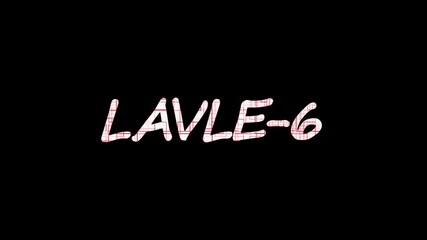 Fototapete - Text level-6 animation. White color text level up with effect on black background. Glowing level up sign and upper Level . Next Level text animation.