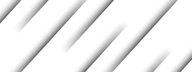 Wall Mural - abstract clean white background with diagonal cut-out lines and soft shadows. minimalist, geometric 