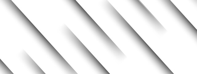 Wall Mural - abstract clean white background with diagonal cut-out lines and soft shadows. minimalist, geometric 