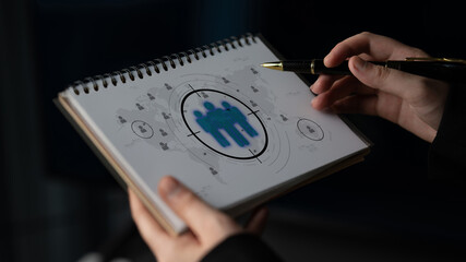 Poster - Target audience analysis enhances marketing with segmentation, smart profiling, and personalized strategies for improved audience targeting and campaign efficiency. Latch