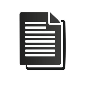 Two Abstract Files, Document Icon with Lines, Paper Stack, Contract Data