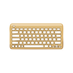 Poster - Stylized computer keyboard graphic on white background