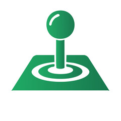 Poster - Green Placeholder Symbol for Map Location or Navigation Point Icon, Green Color