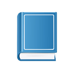 Poster - Blue Book Icon Illustration  Knowledge Resource Publication Reading Material