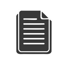 Poster - A filled document with lines, a symbol for records, notes and forms