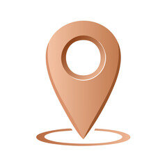 Poster - GPS marker illustration graphic featuring 3D rendering and map location pin