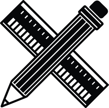Vector illustration of a pencil icon, a symbol of design and technology for web and business, iconography, sign, marketing, development