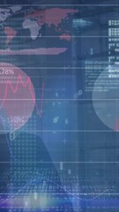  - Animation of globe and financial data processing