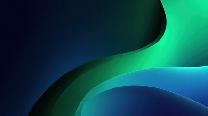 Poster - Minimalist Dark Blue Green Gradient Phone Wallpaper