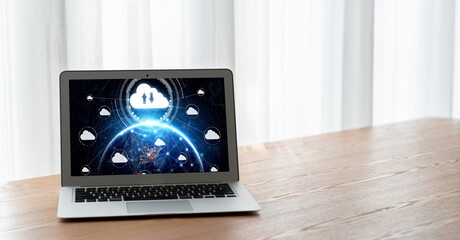 Poster - Cloud computing software for modish remote work and personal data storage