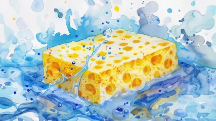 Aufkleber - A slice of cheese placed on a plate, ready for serving or decoration