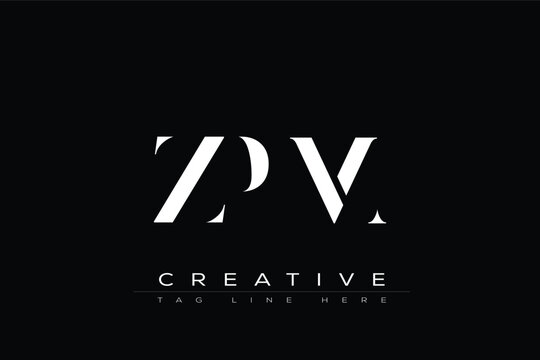 ZPM abstract letter logo design. This logo is designed by three abstract letters.