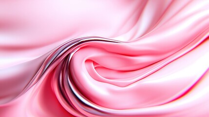 Poster -   A close-up of a pink and white background with a curved design at the top and bottom of the image
