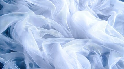 Poster -   A white cloth with delicate lines at its edges
